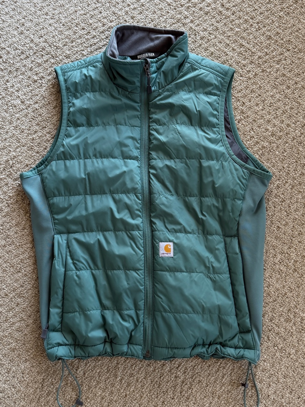 Carhartt Women’s Forest Green Quilted Vest Size Medium